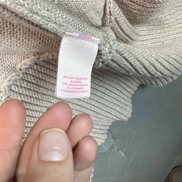 Victoria’s Secret Women’s Small Beige Open Front Cardigan Soft Knit Casual Work - Picture 3 of 7